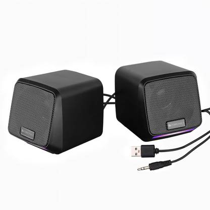 ZEBRONICS ZEB-IGLOO 1 (Black) 8 W Laptop/Desktop Speaker  (Black, 2.0 Channel)