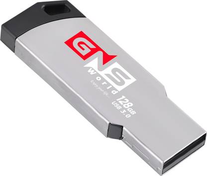 GNS World G-55 128 GB Pen Drive Compatible with Mobile, Laptop, Desktop Computer, Audio Player, Television USB 3.0 Metal Case  (Silver)