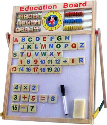 NIYAMAT Writing Drawing Board with Abacus, Mathematical Calculations & English Alphabets  (Multicolor)